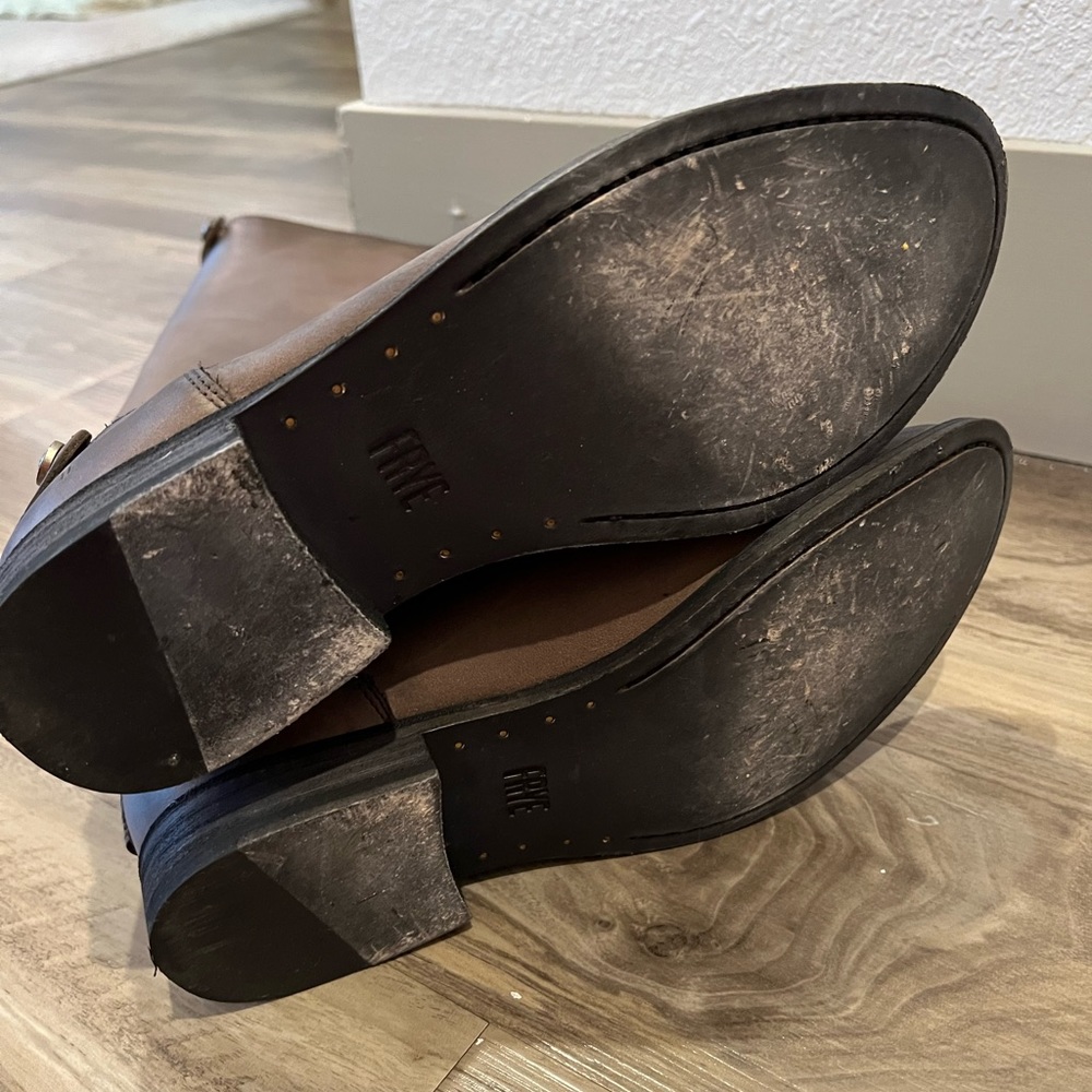 Frye Melissa Button Back Zip Gray - image 3